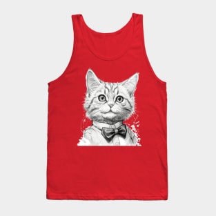 smart cat Tank Top